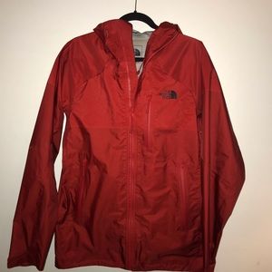 North face rain coat.